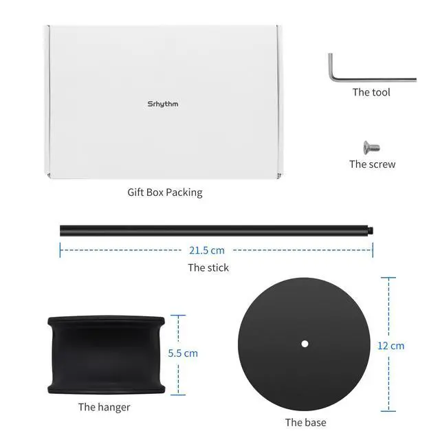 Alt view image 6 of 6 - Headphone Stand,Metal Headset Holder for Space-Saving and Display