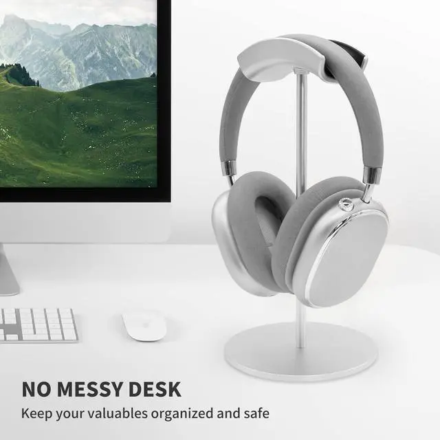 Alt view image 3 of 6 - Headphone Stand,Metal Headset Holder for Space-Saving and Display