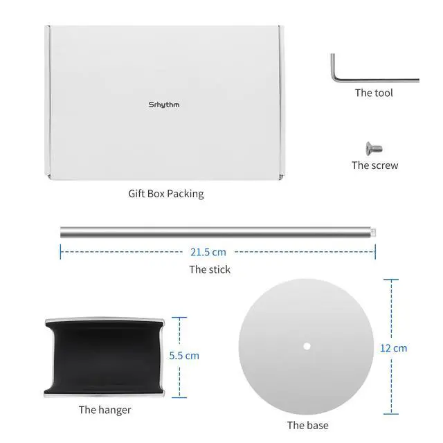 Alt view image 6 of 6 - Headphone Stand,Metal Headset Holder for Space-Saving and Display