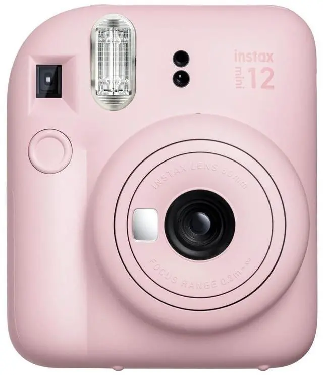 Alt view image 2 of 6 - INSTAX Mini 12 Instant Film Camera | Blossom Pink Bundled with Instax Accessory Bundle + Cleaning Cloth (8 Items)