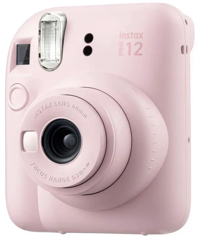 Alt view image 3 of 6 - INSTAX Mini 12 Instant Film Camera | Blossom Pink Bundled with Instax Accessory Bundle + Cleaning Cloth (8 Items)