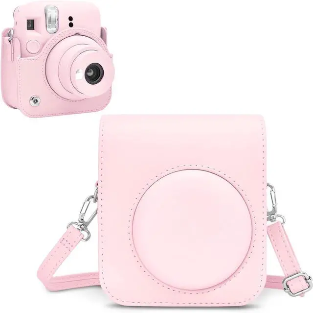 Alt view image 6 of 6 - INSTAX Mini 12 Instant Film Camera | Blossom Pink Bundled with Instax Accessory Bundle + Cleaning Cloth (8 Items)
