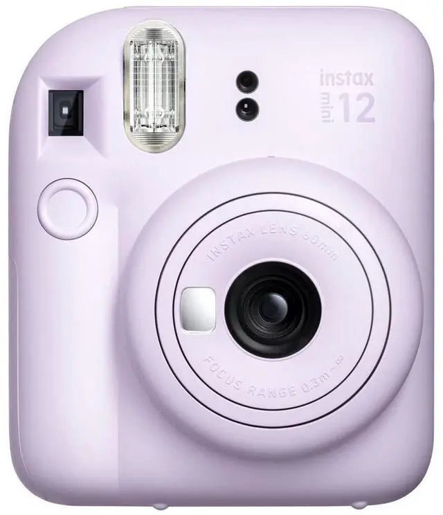 Alt view image 2 of 6 - INSTAX Mini 12 Instant Film Camera | Lilac Purple Bundled with Instax Accessory Bundle + Cleaning Cloth (8 Items)