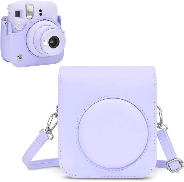 Alt view image 6 of 6 - INSTAX Mini 12 Instant Film Camera | Lilac Purple Bundled with Instax Accessory Bundle + Cleaning Cloth (8 Items)