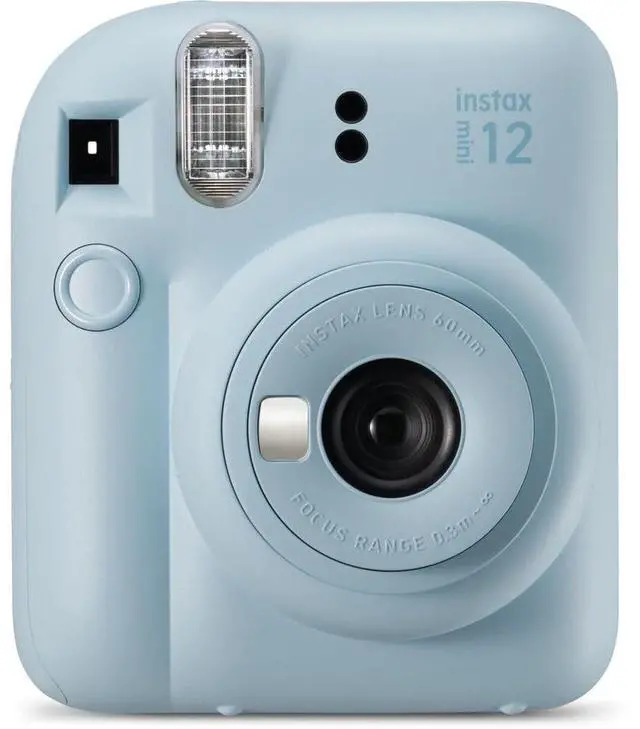 Alt view image 2 of 6 - INSTAX Mini 12 Instant Film Camera | Pastel Blue Bundled with Instax Accessory Bundle + Cleaning Cloth (8 Items)