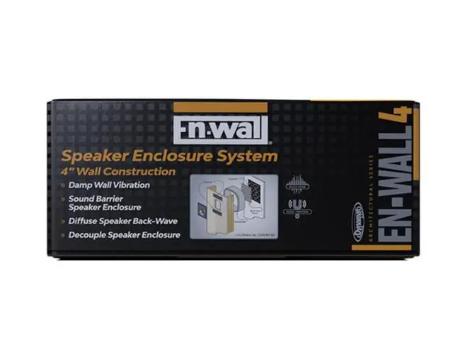 Alt view image 2 of 6 - En-Wall Speaker Enclosure System Reduces Vibration & Projects Clearer Sound into Your Room Easy Install for 4 Inch Walls Made in USA