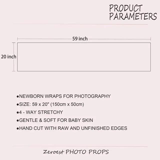 Alt view image 2 of 6 - Newborn Photography Stretch Swaddle Wrap (Green) | Boy Girl Baby Photo Props Long Wrap For Newborn Pictures, Baby Photography Props