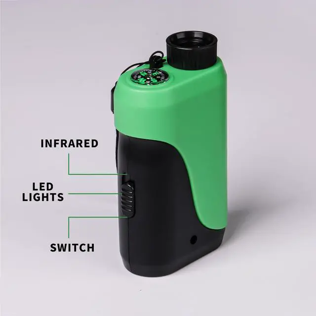 Alt view image 2 of 6 - Compact Monocular for Kids with Compass,LED Signal Light, Telescope, Infrared Rays., Smaller Size Easier to Carry Around for Bird Watching Hunting Camping Hiking Sport Game Concerts