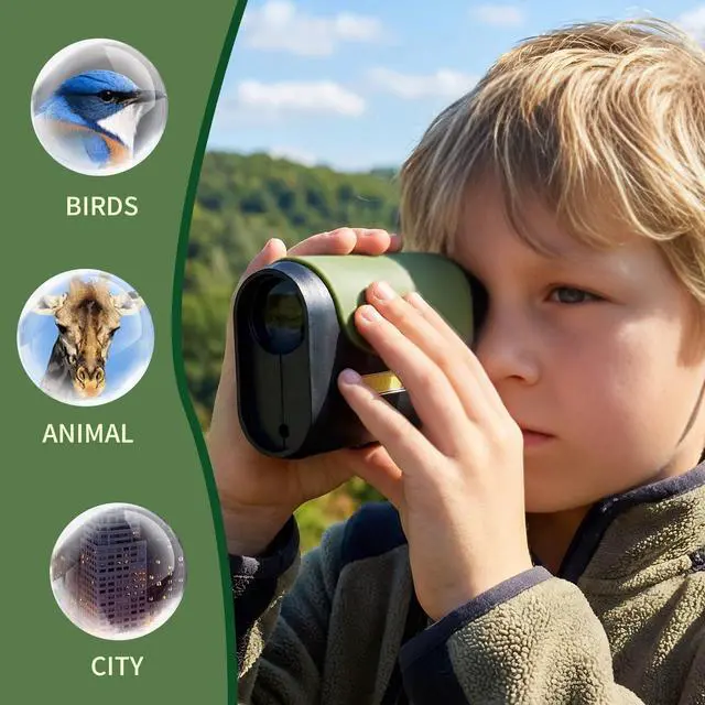 Alt view image 6 of 6 - Compact Monocular for Kids with Compass,LED Signal Light, Telescope, Infrared Rays., Smaller Size Easier to Carry Around for Bird Watching Hunting Camping Hiking Sport Game Concerts