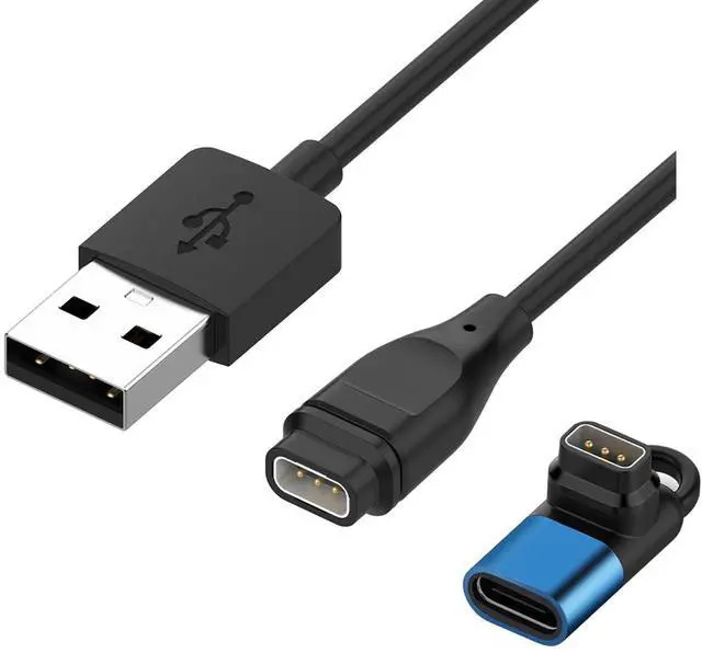 Main image of Charger for Coros Pace 3, Pace 2, Apex, Apex Pro, Vertix, Vertix 2 | USB Charging Cable & 90 Degree USB C Adapter for Coros Pace 2/3, Apex Pro, Vertix 2 Smart Watch