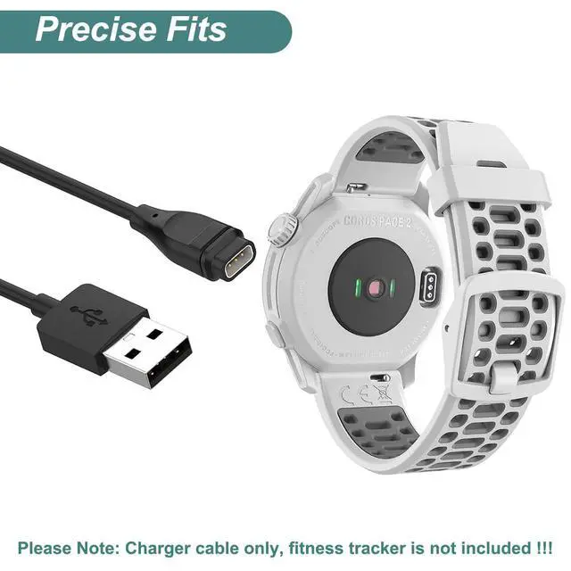 Alt view image 3 of 6 - Charger for Coros Pace 3, Pace 2, Apex, Apex Pro, Vertix, Vertix 2 | USB Charging Cable & 90 Degree USB C Adapter for Coros Pace 2/3, Apex Pro, Vertix 2 Smart Watch