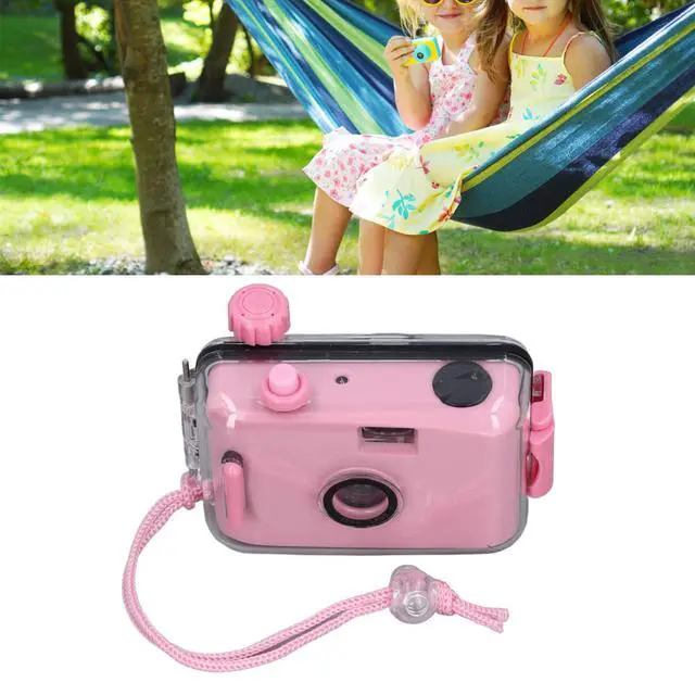 Alt view image 6 of 6 - Disposable Film Camera 35 mm, Retro One Time Use Film Camera with 28MM F/9 Lens, Reusable Lightweight Vintage Camera for Kids (Light Pink)