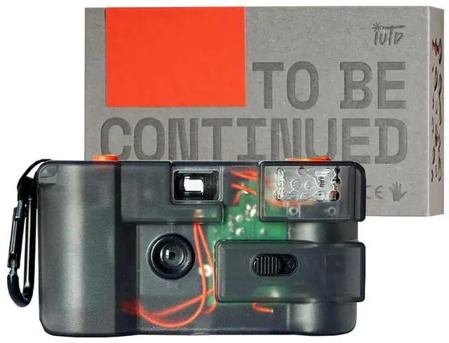 Main image of to Be Continued (TBC) Reusable 35mm Film Camera Transparent Design, 28mm Wide Lens, Reloadable and Analog, Built-in Flash, Point and Shoot