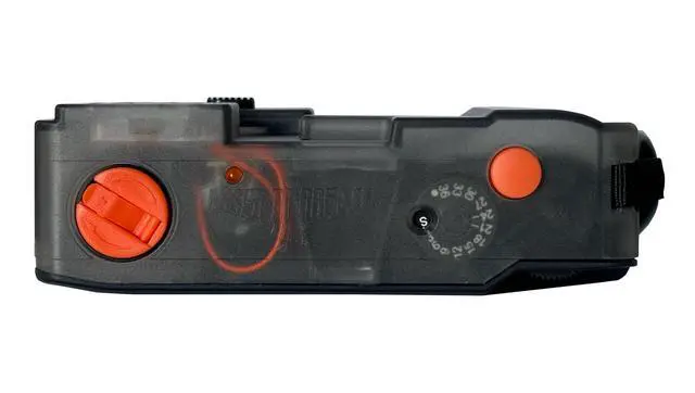 Alt view image 2 of 6 - to Be Continued (TBC) Reusable 35mm Film Camera Transparent Design, 28mm Wide Lens, Reloadable and Analog, Built-in Flash, Point and Shoot
