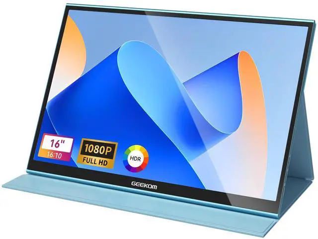 Main image of Portable Monitor(2026), 16'' 1200P FHD Laptop Monitor USB C HDMI Computer Display HDR Eye Care External Screen w/Smart Cover for PC Mac Laptop Phone