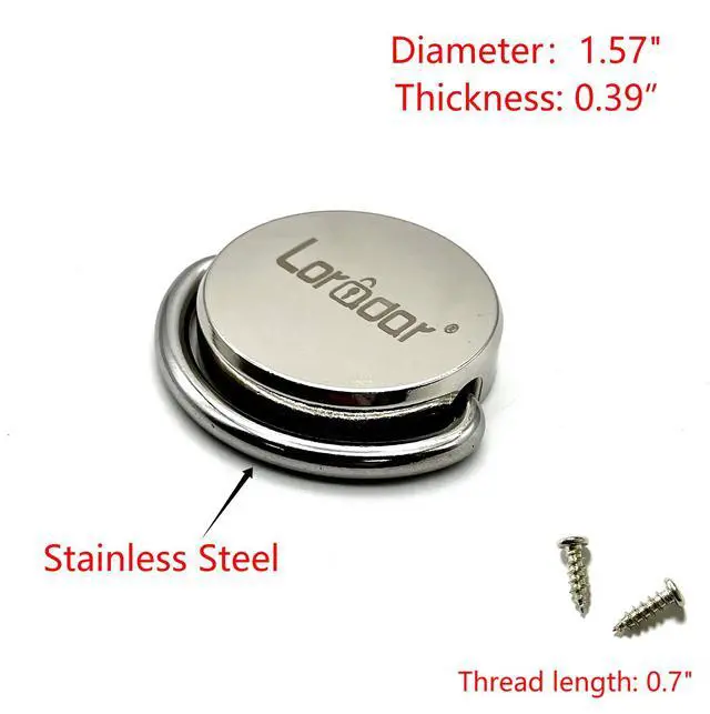 Alt view image 3 of 5 - Stainless Steel Security Anchor Base Plate,Desk Mount Anchor D Ring Hooks for Laptop Cable Locks (1 Pack)