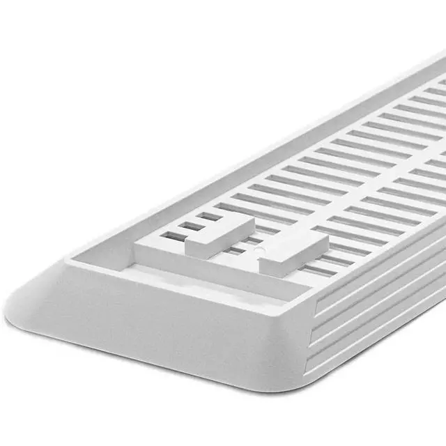 Alt view image 4 of 6 - Vertical Stand for PS4 Pro, Built-in Cooling Vents and Non-Slip Feet Steady Base Mount Holder for PlayStation 4 Pro Console, White