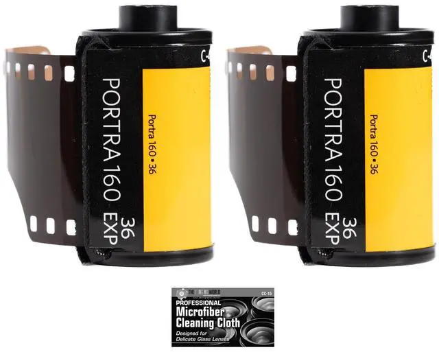 Main image of Kodak Professional Portra 160 Color Negative Film (35mm Roll Film, 36 Exposures) 2-Pack with Cleaning Cloth