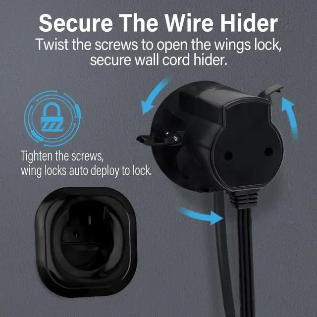 Alt view image 6 of 6 - in-Wall Cable Management Kit for Wall Mounted TV - White Power & Low Voltage Cord Hider with Hole Saw, Extension Cord & Splitter - Hide TV Wires Behind Walls for Clean Home Theater & Gaming Setup