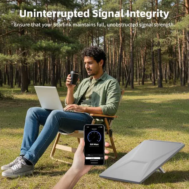 Alt view image 4 of 6 - Starlink Gen 3 Protective Cover Case, Silicone Starlink Gen 3 Protective Case for Satellite Dish, All Weather Protection, Hailproof, Waterproof and Impact Resistant to Rocks and Sand, Grey