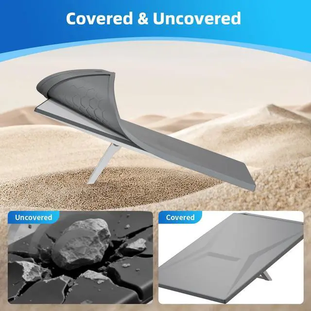 Alt view image 5 of 6 - Starlink Gen 3 Protective Cover Case, Silicone Starlink Gen 3 Protective Case for Satellite Dish, All Weather Protection, Hailproof, Waterproof and Impact Resistant to Rocks and Sand, Grey