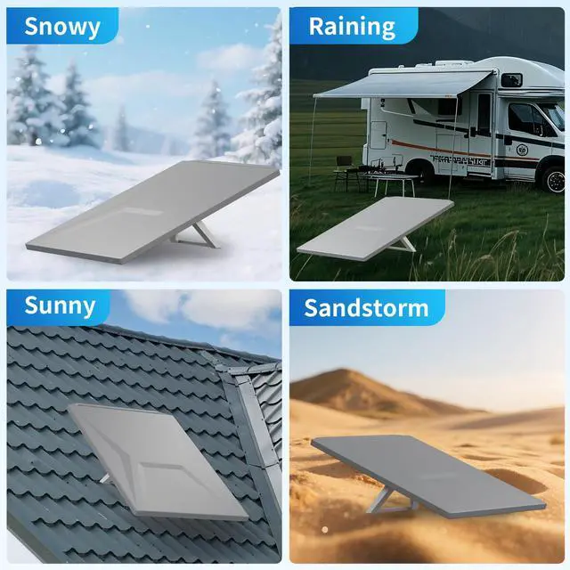 Alt view image 6 of 6 - Starlink Gen 3 Protective Cover Case, Silicone Starlink Gen 3 Protective Case for Satellite Dish, All Weather Protection, Hailproof, Waterproof and Impact Resistant to Rocks and Sand, Grey