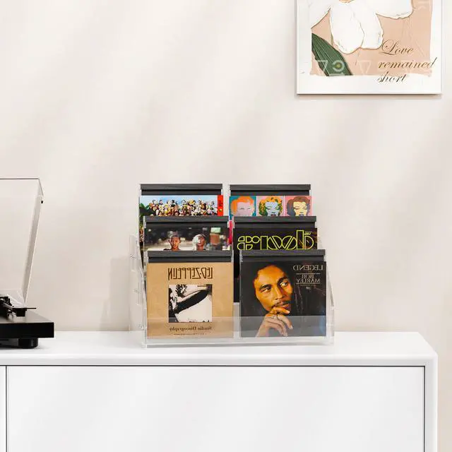 Alt view image 6 of 6 - 2 Pack 3Tier Clear Acrylic CD Organizers, Display Rack Holds up to 36 Standard DVD Cases for Media Storage and Organization