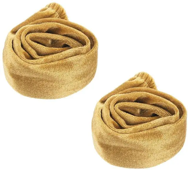 Main image of 2.6ft Chandelier Chain Cord Cover, 2 Pcs Velvet Cloth Fabric Chain Sleeve Decorative Cord Covers for Chandelier Wires Swing Cable, Hook and Loop Fastener Style, Gold