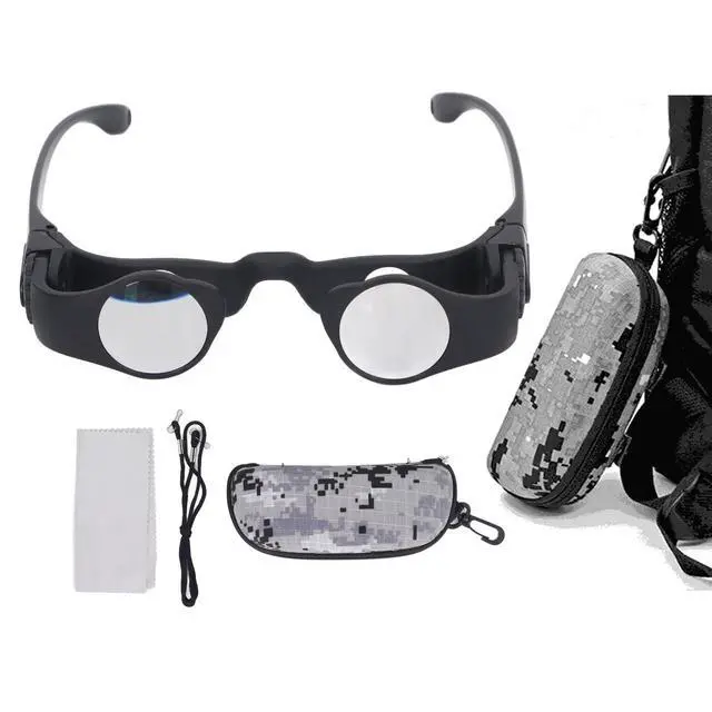 Alt view image 4 of 6 - 8X Binocular Glasses, Handsfree Fishing Binoculars Portable Fishing Glasses for Bird Watching Sports Concerts Theater