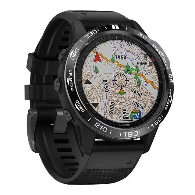 Alt view image 3 of 6 - Watch Bezel Compatible for Garmin Fenix 6/6 Pro Bezel Ring, Stainless Steel Watch Bezel Loop Adhesive Cover Scratch Resistant Protection Metal Bezel Styling Dial Circle for Garmin Fenix 6/6 Pro