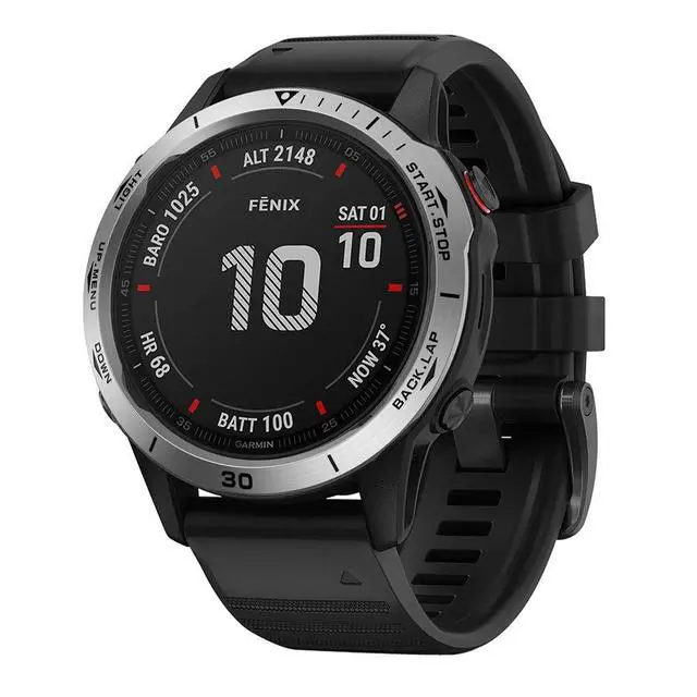 Alt view image 2 of 6 - Watch Bezel Compatible for Garmin Fenix 6/6 Pro Bezel Ring, Stainless Steel Watch Bezel Loop Adhesive Cover Scratch Resistant Protection Metal Bezel Styling Dial Circle for Garmin Fenix 6/6 Pro