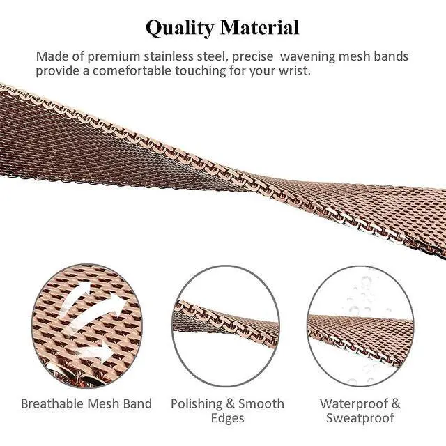 Alt view image 3 of 6 - Strap for Xiaomi Mi Band 5 Mi Band 6 Breathable Replacement Strap for Band 4/Mi Band 3 Smartwatch Straps Wristband Bracelet for Women Men