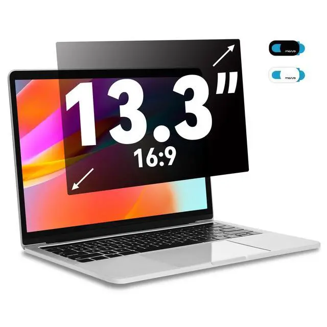 Alt view image 2 of 6 - 13.3 inch Laptop Privacy Screen Protector with 16:9 Aspect Ratio | Anti Peeping and Anti Glare Laptop Privacy Filter Compatible with HP/Lenovo/Dell/Acer/ASUS 13.3 inch Laptops