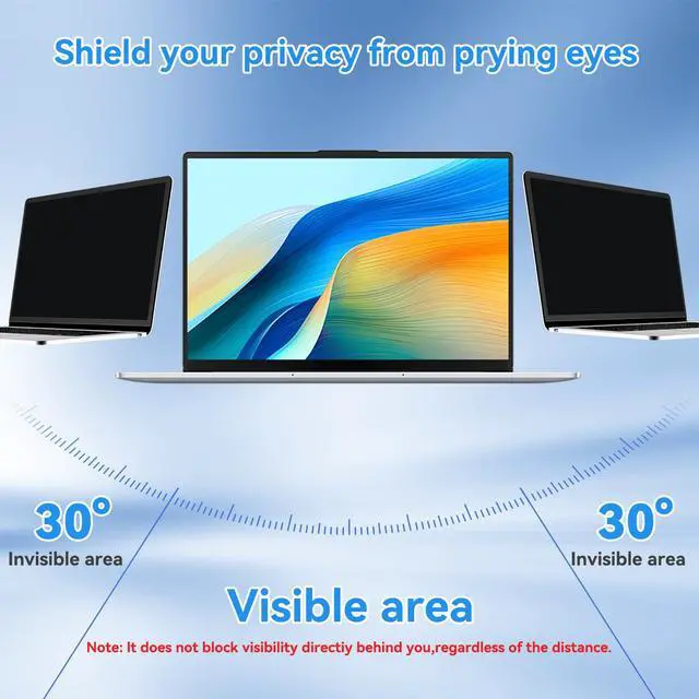 Alt view image 3 of 6 - 13.3 inch Laptop Privacy Screen Protector with 16:9 Aspect Ratio | Anti Peeping and Anti Glare Laptop Privacy Filter Compatible with HP/Lenovo/Dell/Acer/ASUS 13.3 inch Laptops