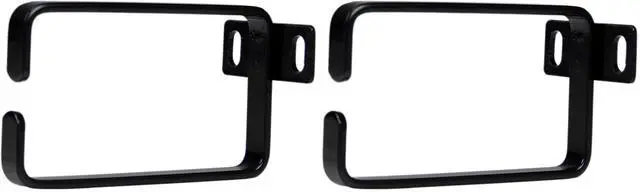 Main image of 1U Vertical 2.2 x 3.9in Server Rack Cable Management D-Ring Hook w/Flexible Opening - Network Rack-Mount Cord Organizer Ring (CMHOOK1U),Black (Pack of 2)