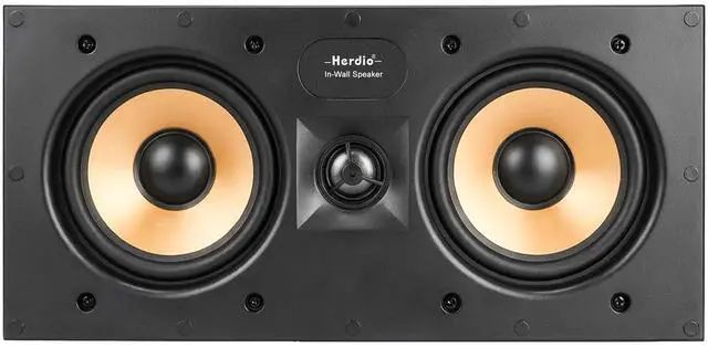 Main image of 5.25 Inch 2-Way in-Wall Center Channel Speaker, 1" Silk Dome Tweeter, Magnetic Paintable Mesh Cover, Compatible with Whole House Audio or Home Theater, Single White