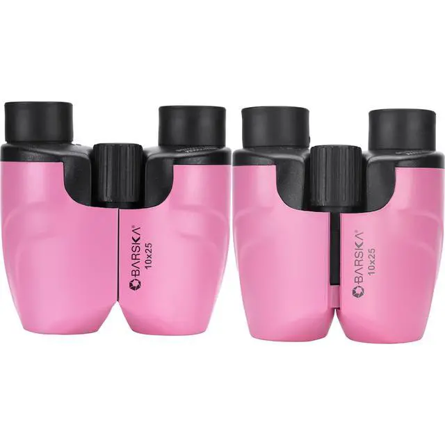 Alt view image 2 of 6 - Colorado 10x25 Compact Binoculars Lightweight Pink Binoculars with BK-7 Porro Prisms, Fully Coated Optics, Center Focus, Ideal for Hiking, Bird Watching & Travel