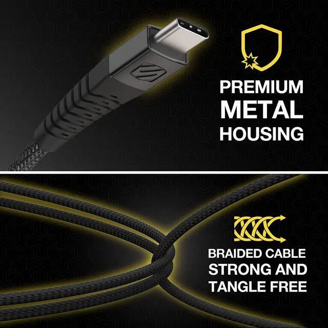 Alt view image 4 of 5 - HDCAB4-SP Syncable HD USB to Type-C Charge & Sync Heavy Duty Cable 4-ft. Black