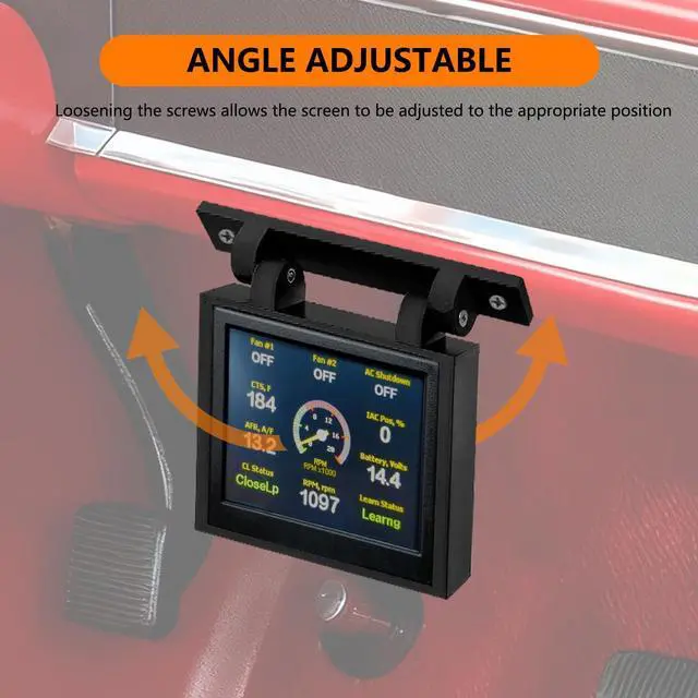 Alt view image 4 of 5 - 3.5" Under Dash Bracket for Holley Sniper EFI, Terminator X & Dominator | Handheld Controller Display Mount, Reserved SD Card Slot and Cable Slot