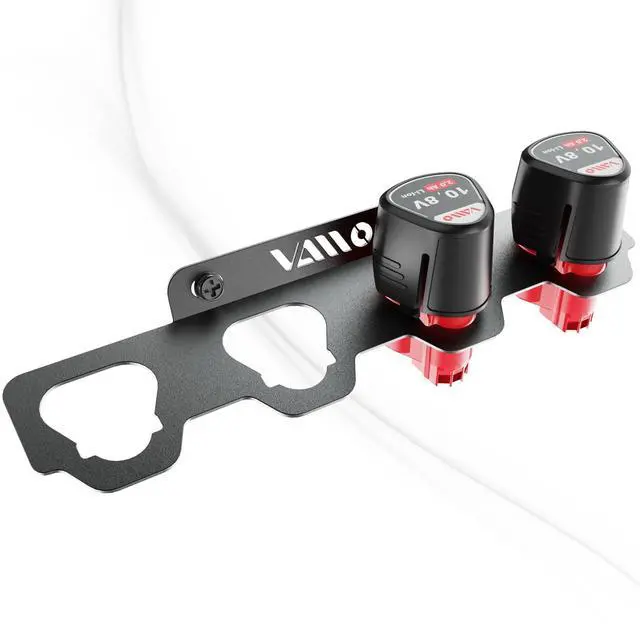 Main image of Compatible Milwaukee M12 12V Battery Rack Holder Workshops,Shelves | Wrought Iron Heavy Duty Thickened Batteries Slots, Stealth Battery Wall Mount Organizer Garage Storage,Case New Battery Dock