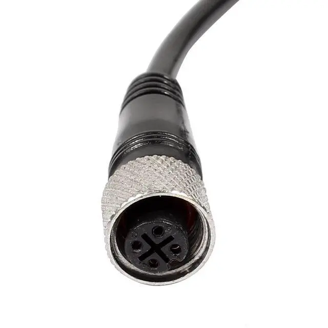 Alt view image 3 of 5 - M12 Female Straight 4 Pin Connector Aviation Socket Electrical Cable 2M (Pack of 2)
