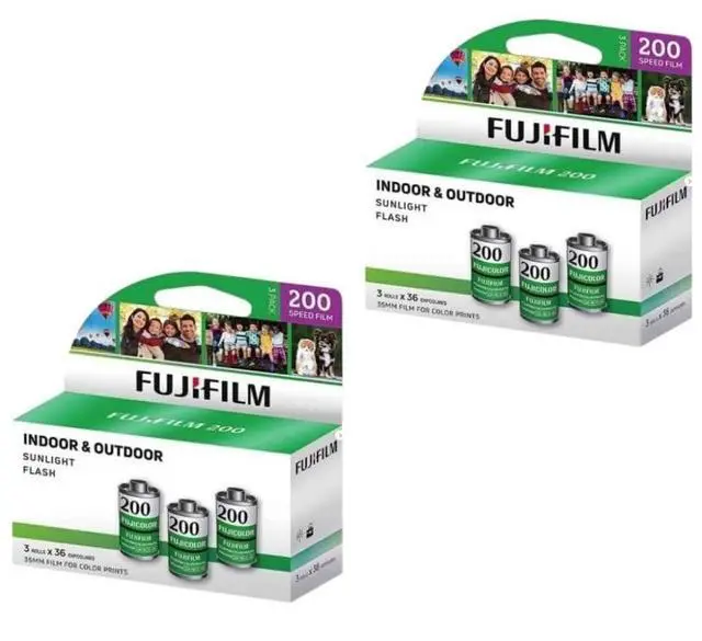 Main image of Fujicolor 200 ISO 35mm Color Negative Film - 2 Packs (6 Rolls, 36 Exposures Each)