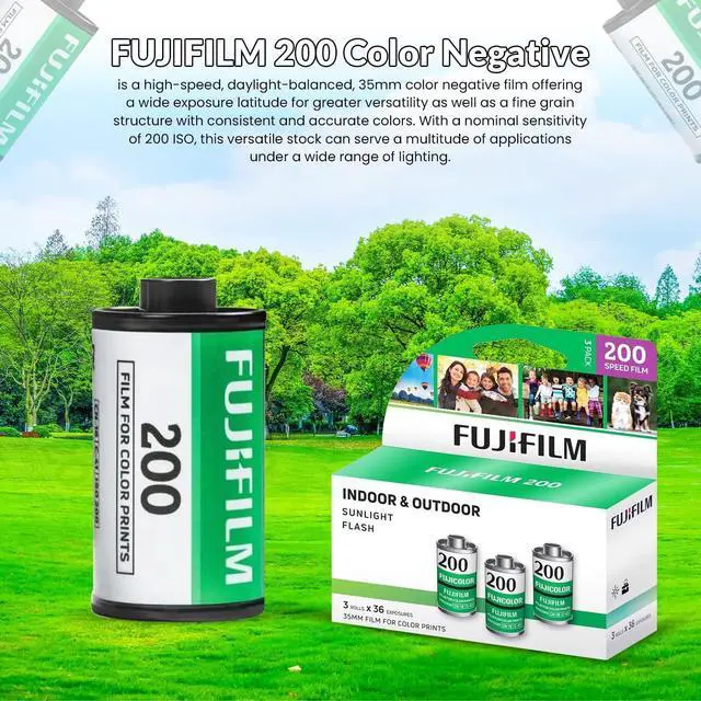Alt view image 5 of 6 - Fujicolor 200 ISO 35mm Color Negative Film - 2 Packs (6 Rolls, 36 Exposures Each)