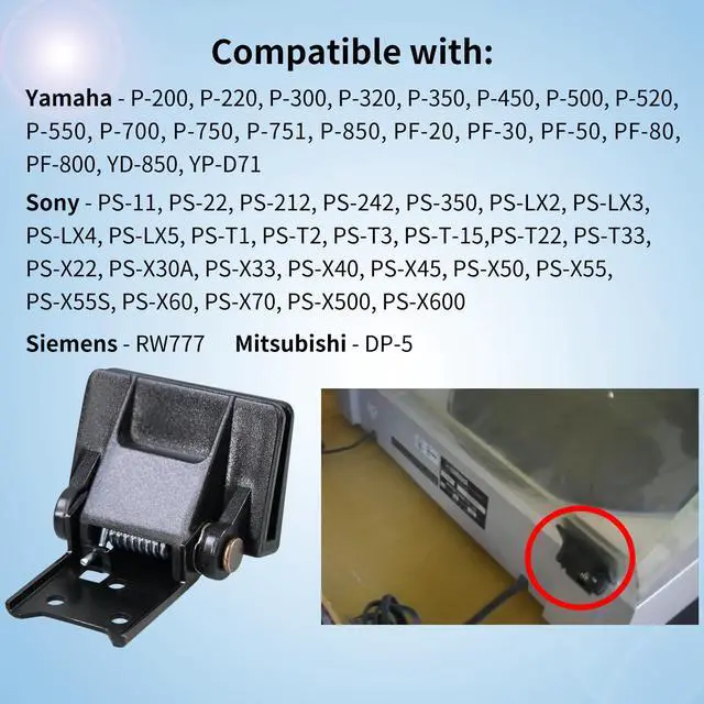 Alt view image 4 of 6 - 1Pcs Turntable Dust Cover Hinge Part for Different Make Models of Turntable | Dustcover Rotating Shaft Compatible with Yamaha P-200/P-220/Sony-PS-11/PS-22/PS-212/Siemens-RW777/Mitsubishi-DP-5/Akai AP-