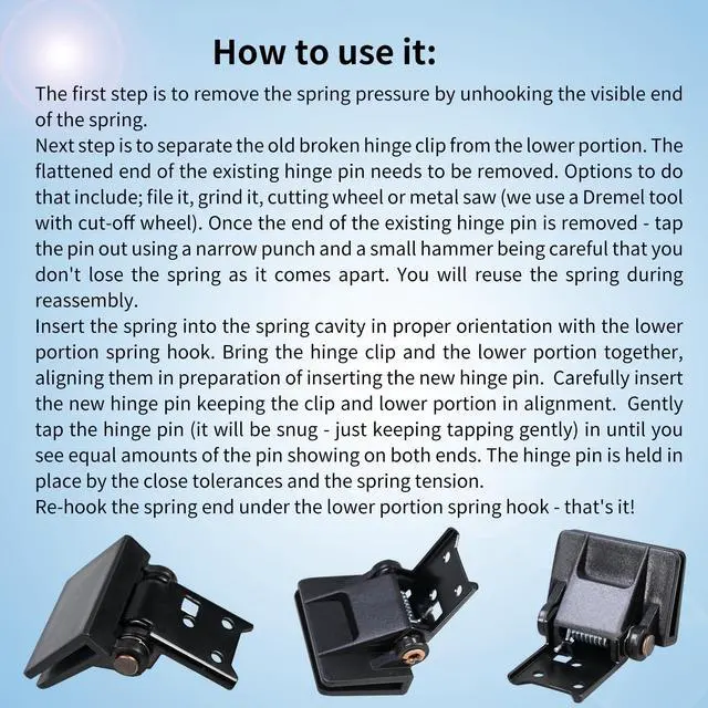 Alt view image 6 of 6 - 1Pcs Turntable Dust Cover Hinge Part for Different Make Models of Turntable | Dustcover Rotating Shaft Compatible with Yamaha P-200/P-220/Sony-PS-11/PS-22/PS-212/Siemens-RW777/Mitsubishi-DP-5/Akai AP-