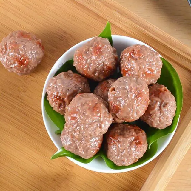 Alt view image 6 of 6 - 6Pcs Artificial Beef Meatball Props Lifelike Fake Food Simulation Meatballs for Kitchen Decor Photography Movie Scenes Preschool Teaching 1.37In Cubes