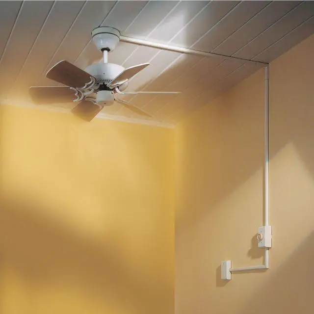 Alt view image 2 of 3 - Wiremold Metal Raceway, Extending Power, On-Wall, Outside Elbow, Ivory, B-8 (Pack of 2)
