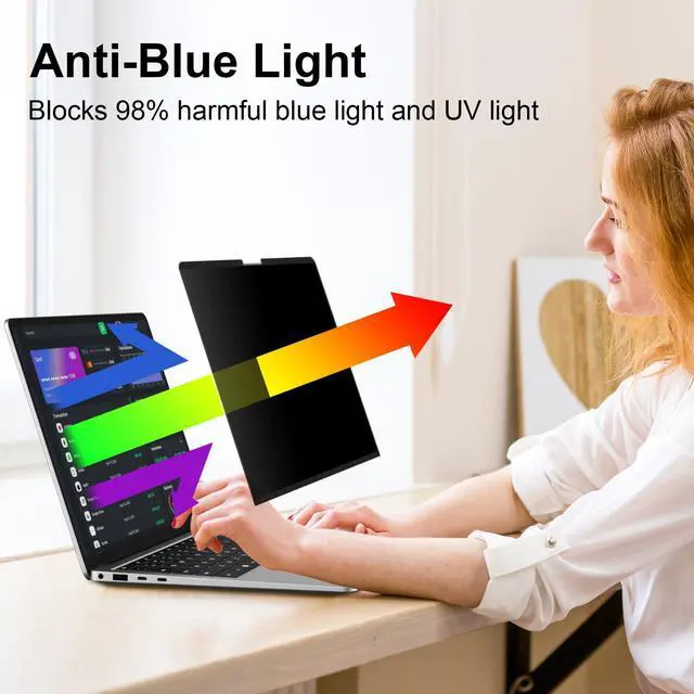 Alt view image 4 of 6 - Magnetic Privacy Screen for 13.8 Inch Surface Laptop 7,Anti-Glare | Laptop Privacy Screen fits Microsoft Laptop models 2036 & 2107, Removable, Anti-Blue Light, Scratch-Resistant