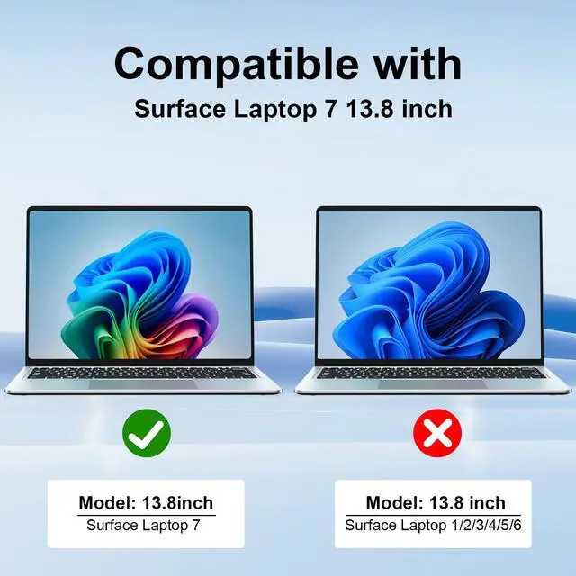Alt view image 6 of 6 - Magnetic Privacy Screen for 13.8 Inch Surface Laptop 7,Anti-Glare | Laptop Privacy Screen fits Microsoft Laptop models 2036 & 2107, Removable, Anti-Blue Light, Scratch-Resistant