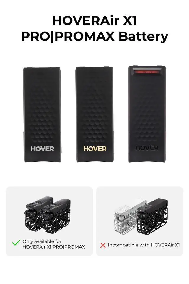 Alt view image 2 of 6 - Smart Battery X1 PROMAX Flying Action Camera